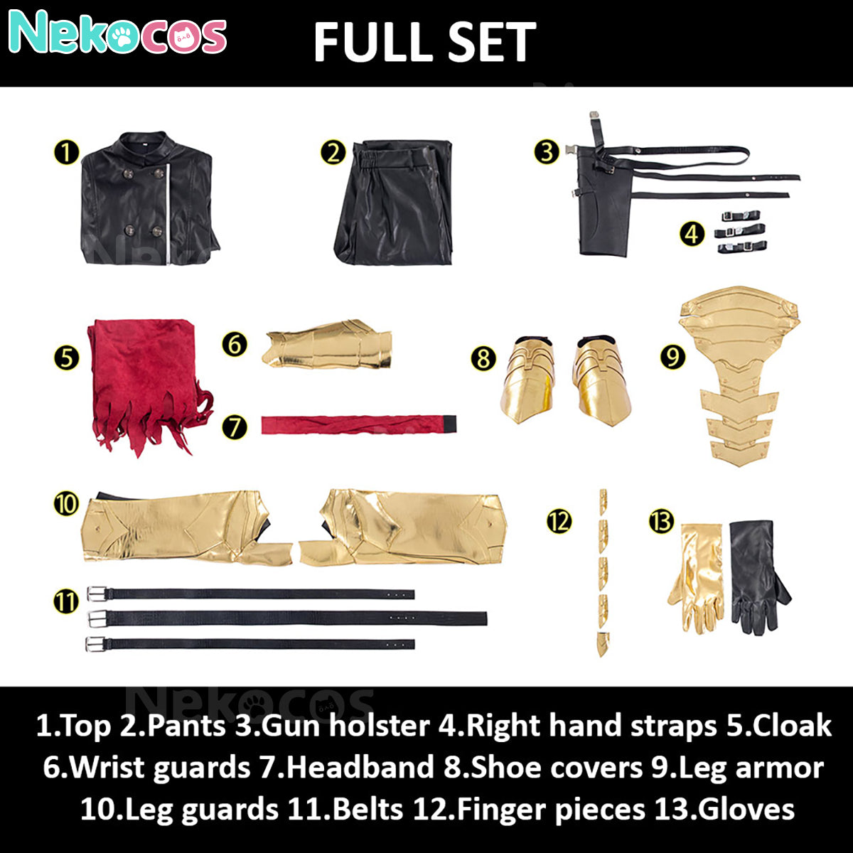 【Nekocos】Game Cosplay Vincent Valentine Cosplay Costume | Custom-Tailor