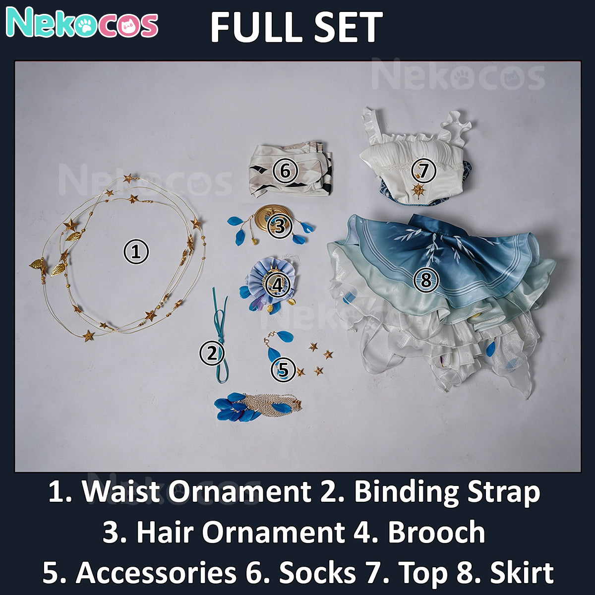 【Nekocos】Game Identity V Cosplay Female Dancer Drifting Moonlight Cosplay Costume | Custom-Tailor
