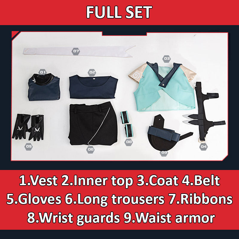 【Nekocos】Game Valorant Cosplay Jett Cosplay Costume | In Stock
