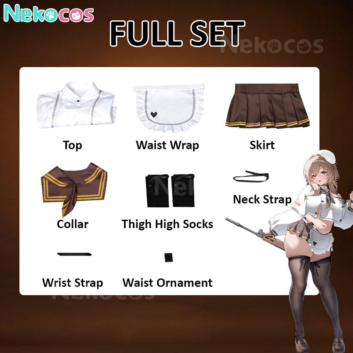 【Nekocos】Game Cosplay Bready Cosplay Costume | In Stock