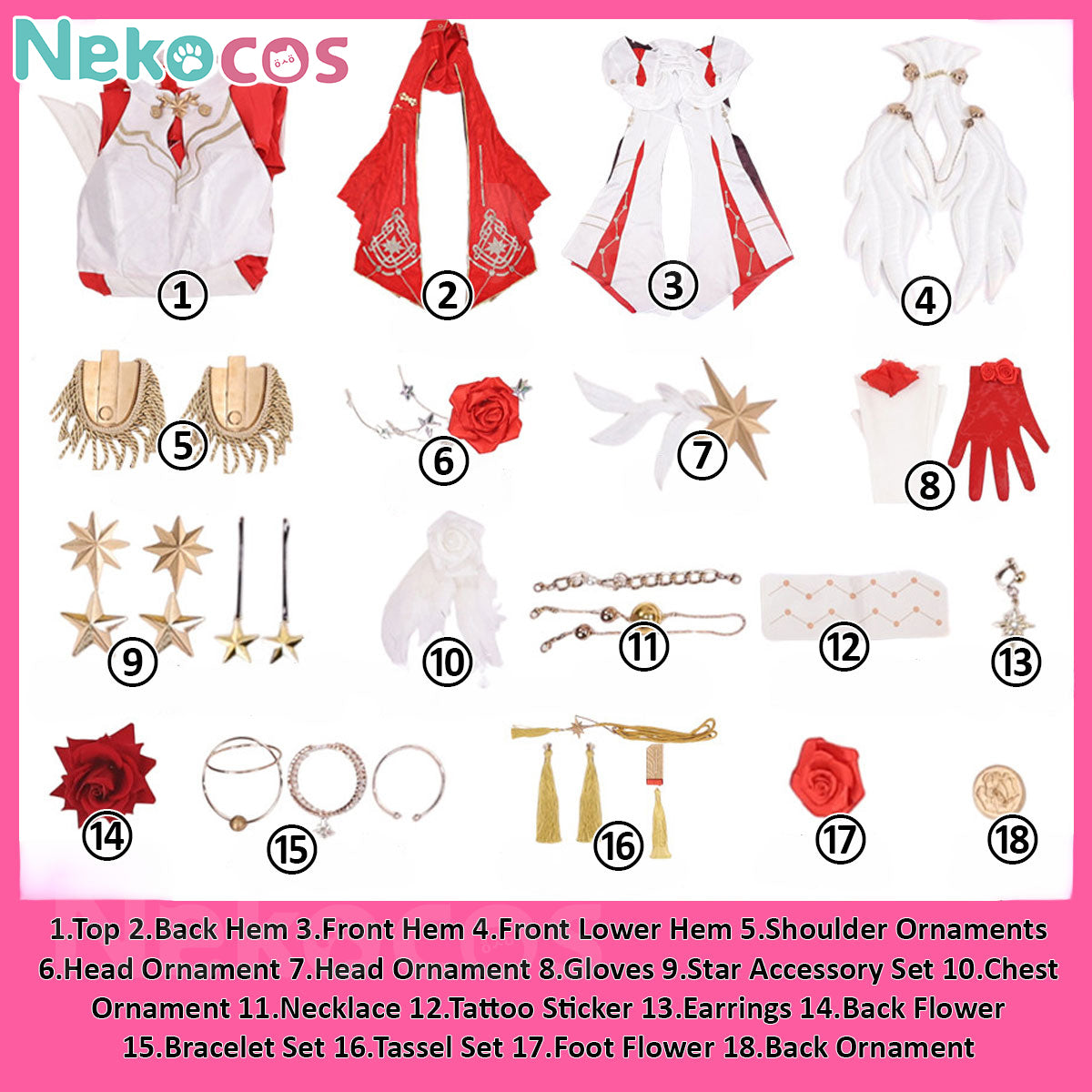 Honkai Star Rail Himeko Cosplay Costume - Premium EditionCostume,Game,Honkai: Star Rail