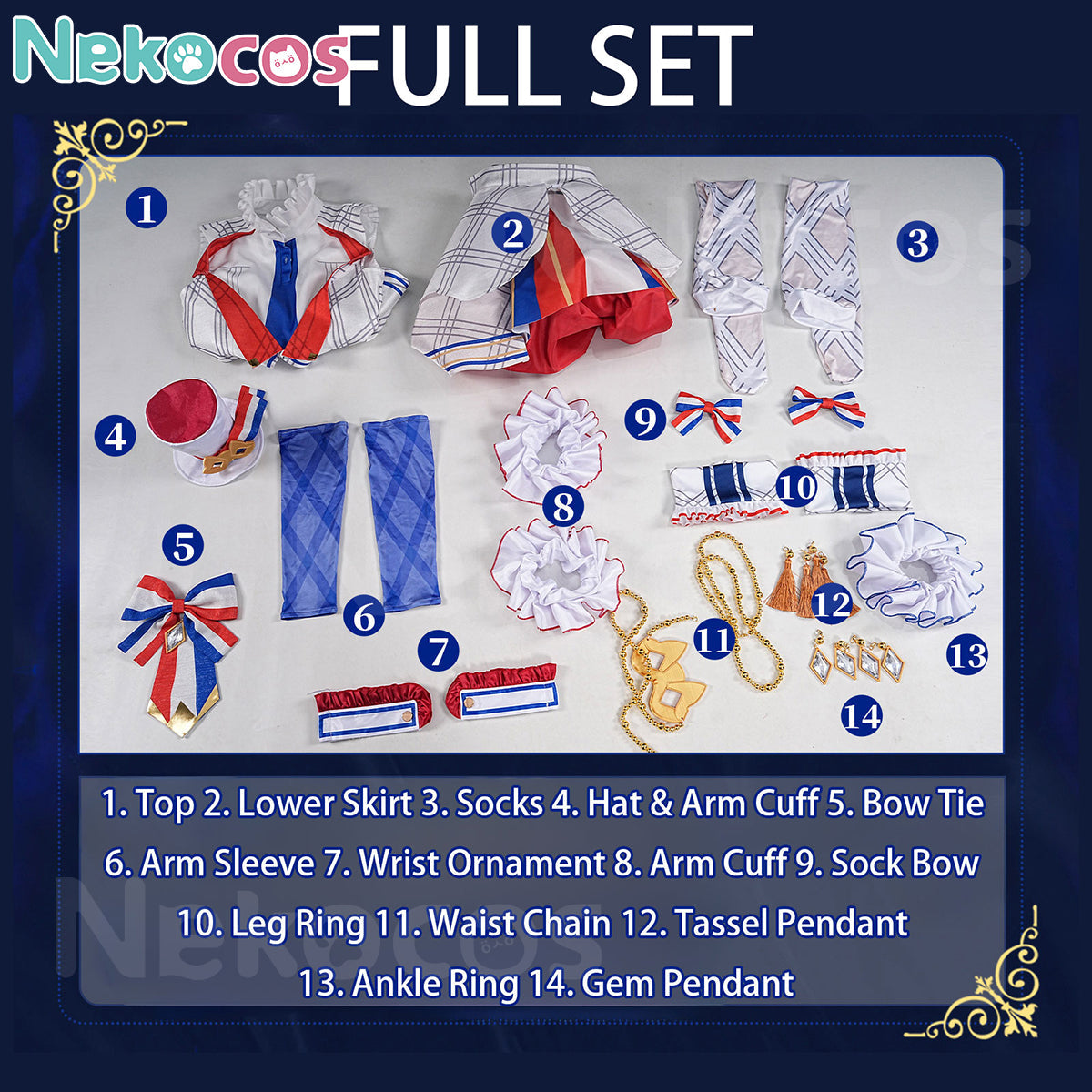 【Nekocos】Game Cosplay Falulu&Fuwari Midorikaze Cosplay Costume | In Stock