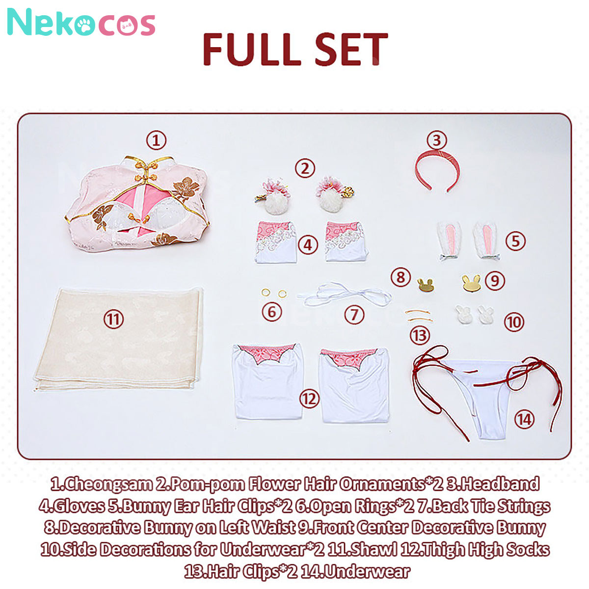 Azur Lane USS Laffey Cheongsam Costume - Custom Tailored QualityAnime,Azur Lane,Costume