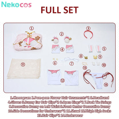Azur Lane USS Laffey Cheongsam Costume - Custom Tailored QualityAnime,Azur Lane,Costume