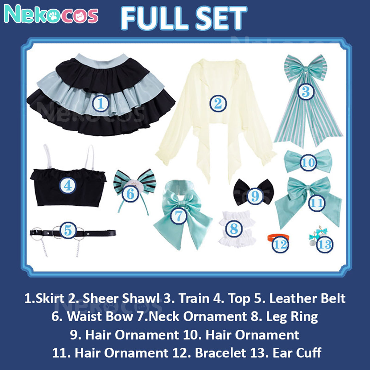 【Nekocos】Game Arknights Cosplay Haruka Spring Journey Cosplay Costume | Custom-Tailor