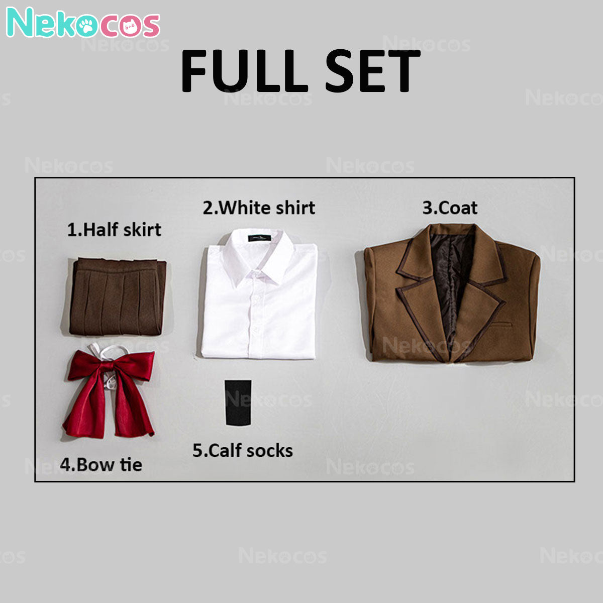 【Nekocos】Game Cosplay Aozaki Aoko School Uniform Cosplay Costume | Custom-Tailor