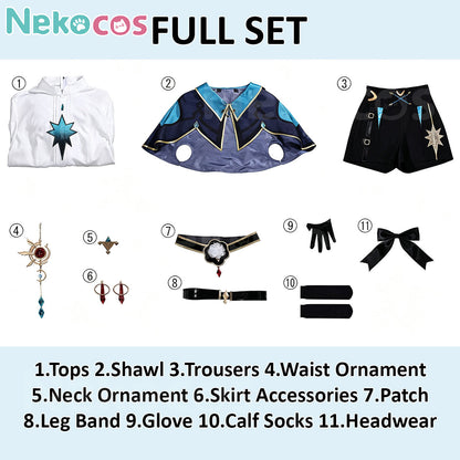 Nekocos Game Honkai: Star Rail cosplay Anaxa cosplay costume full set with accessories in stock