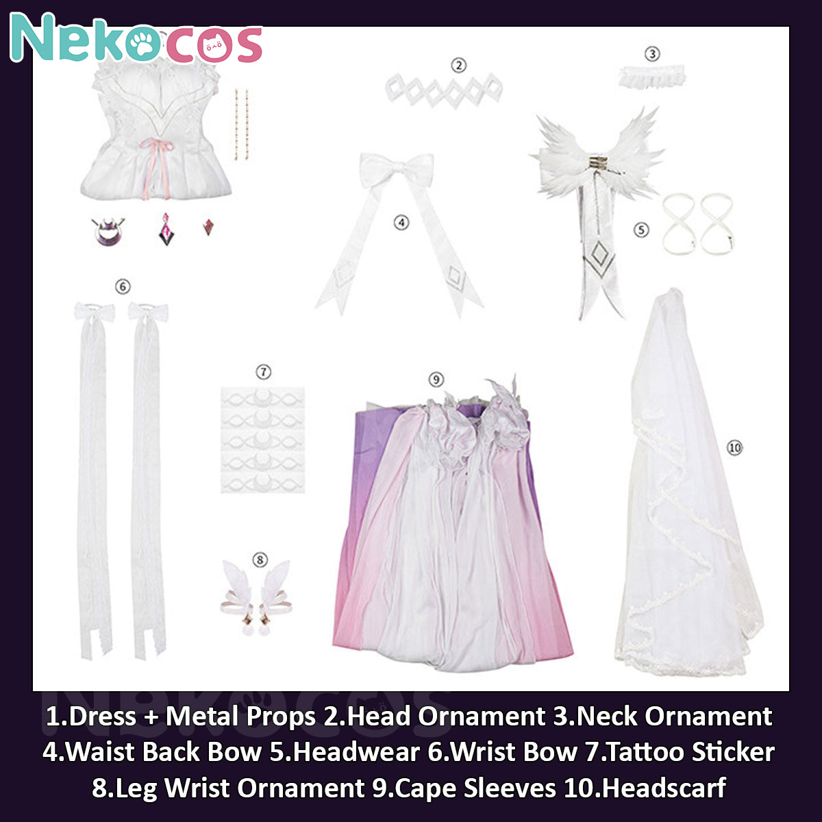 Genshin Impact Columbina Cosplay Costume - Premium EditionCostume,Game,Genshin Impact