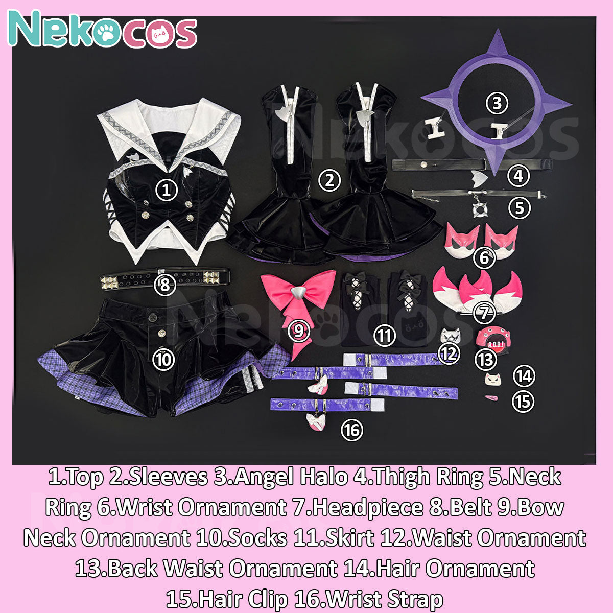 Nekocos Zenless Zone Zero Cosplay Costume - Rhapsody's MuseCostume,Game,Zenless Zone Zero