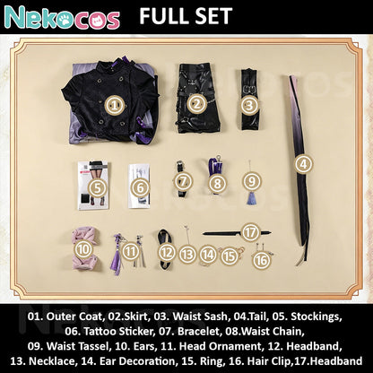 【Nekocos】Game Arknights Cosplay Lin Yühsia Cosplay Costume Premium Edition | In Stock