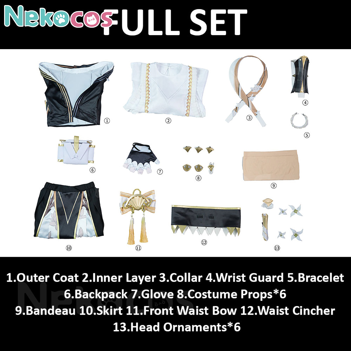 【Nekocos】Game Zenless Zone Zero Cosplay Hoshimi Miyabi Dignified Blossom Cosplay Costume | Custom-Tailor