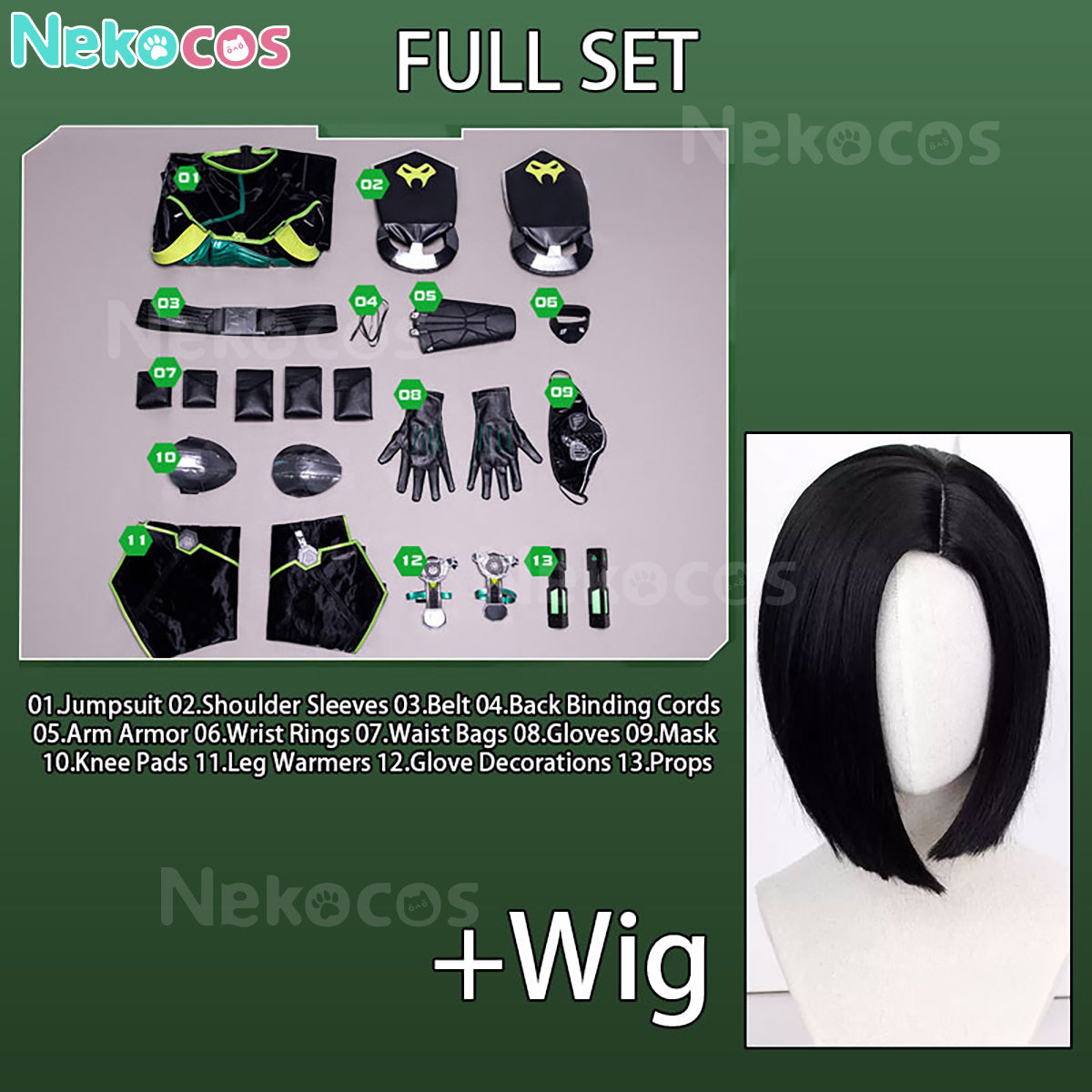 【Nekocos】Game Valorant Cosplay Viper Cosplay Costume | In Stock