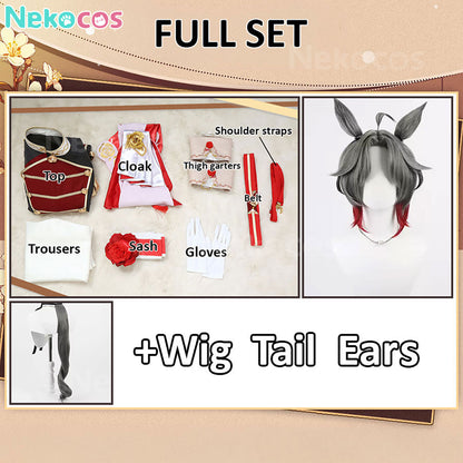 【Nekocos】Game Uma Musume Pretty Derby Cosplay Racing Debut Rose Kingdom Cosplay Costume | Custom-Tailor