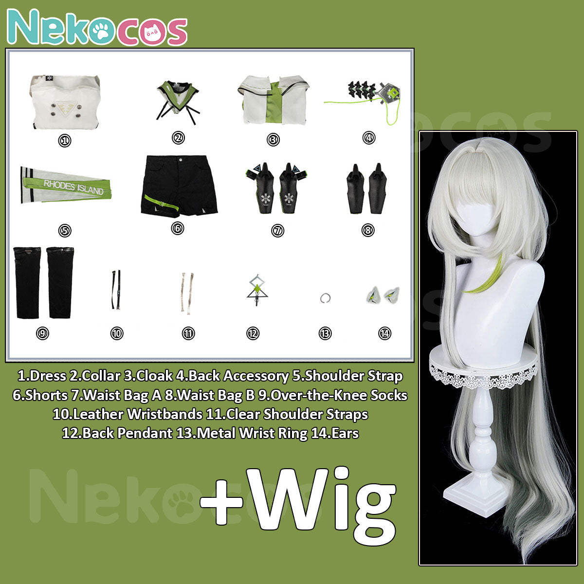 Arknights Kal'tsit Esperanta Cosplay Costume - Custom TailoredArknights,Costume,Game