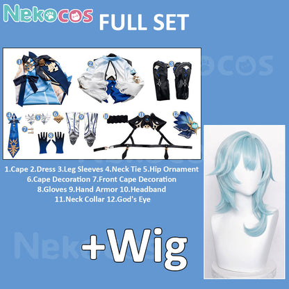 Genshin Impact Eula Cosplay Costume - Premium Custom TailoredCostume,Game,Genshin Impact