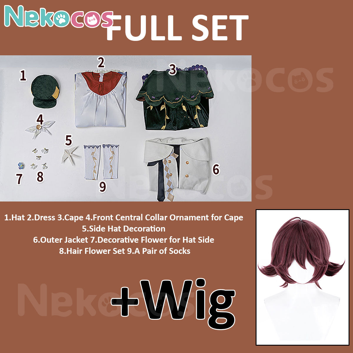 【Nekocos】Game Reverse:1999 Cosplay Flutterpage Cosplay Costume Premium Edition | In Stock