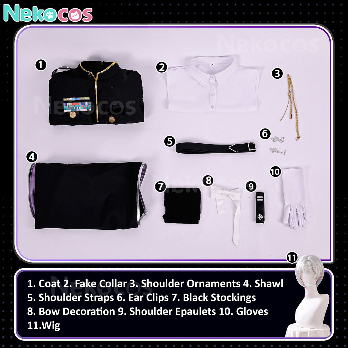 【Nekocos】Game NIKKE：The Goddess of Victory Cosplay Liliweiss Cosplay Costume | Custom-Tailor