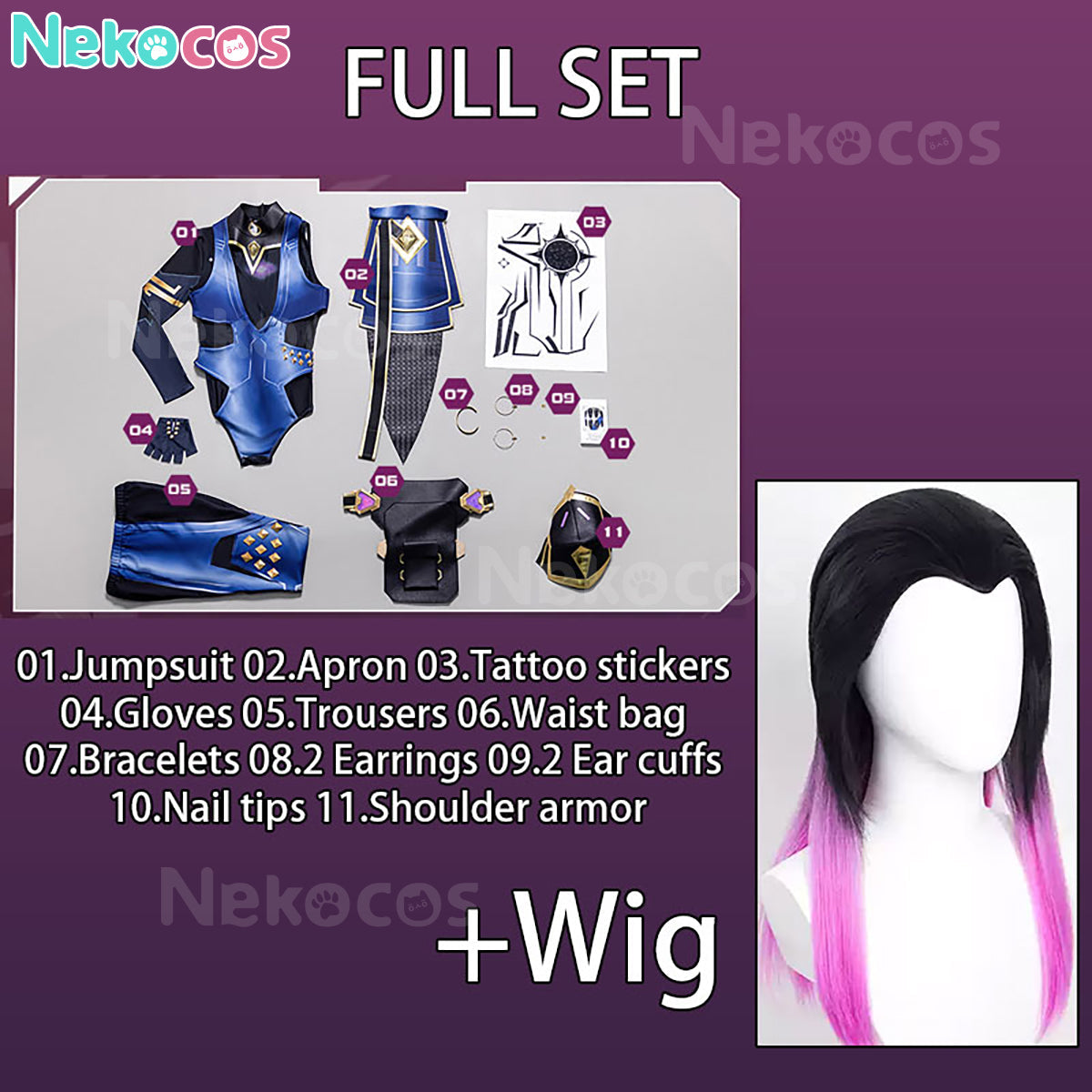 【Nekocos】Game Valorant Cosplay Reyna Cosplay Costume | In Stock