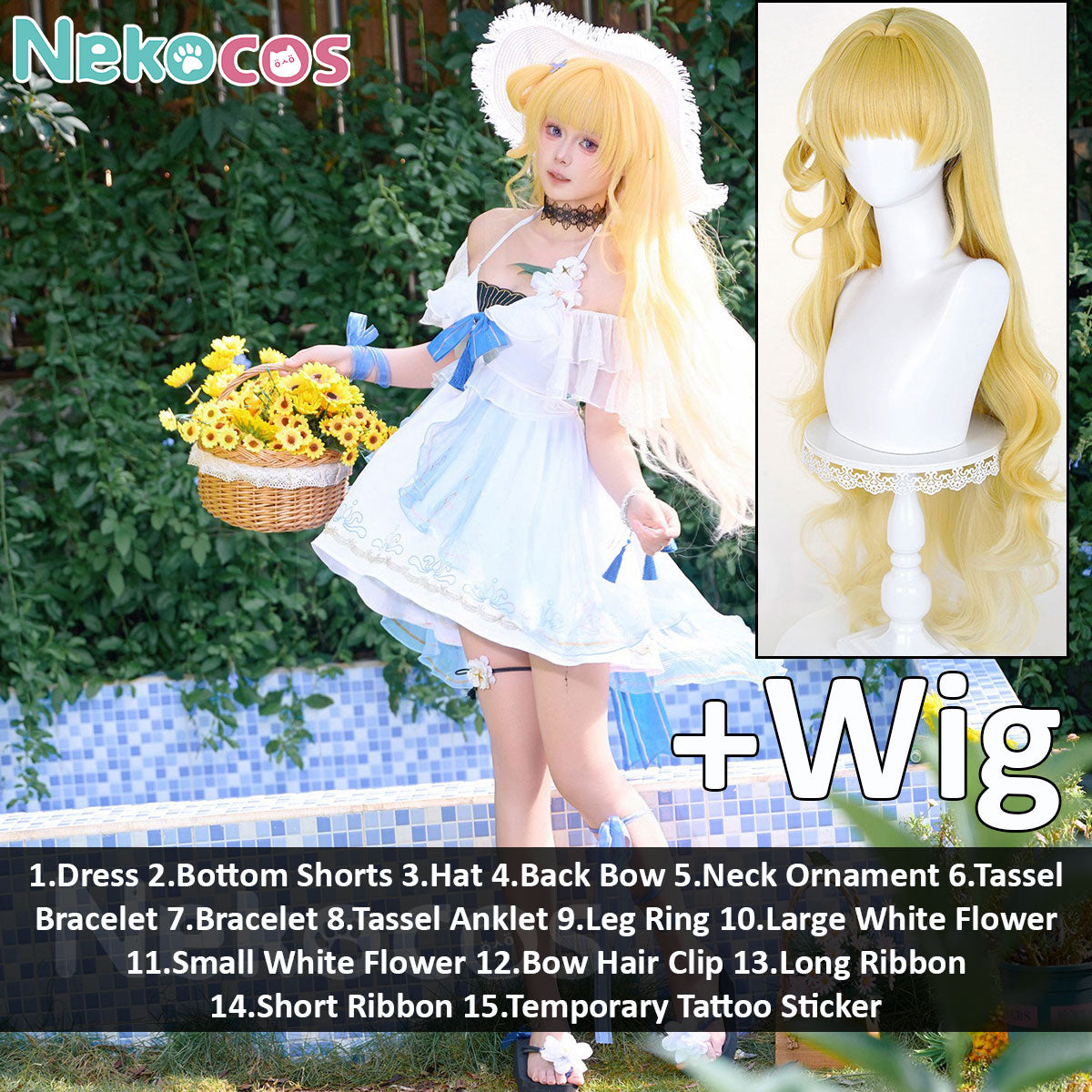 Wuthering Waves Phoebe Cosplay Swimsuit Costume | Custom TailoredCostume,Game,Wuthering Waves
