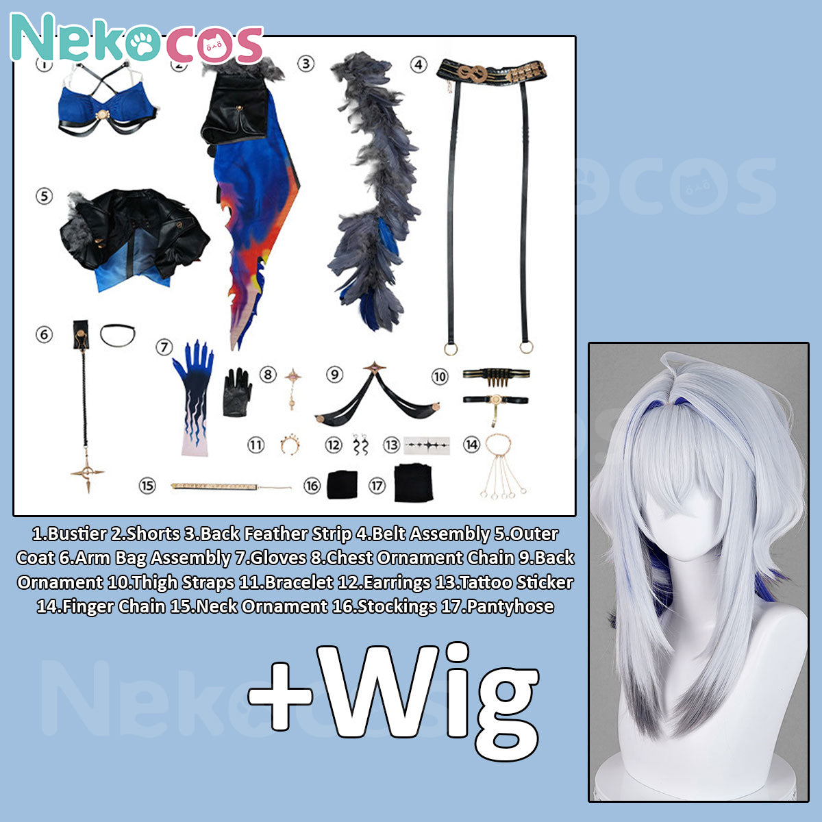 Wuthering Waves Galbrena Cosplay Costume - Premium EditionCostume,Game,Wuthering Waves