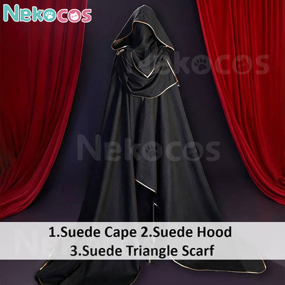Halloween Knight Cloak Cosplay - Gold-Trimmed CloakCostume,Halloween Costume