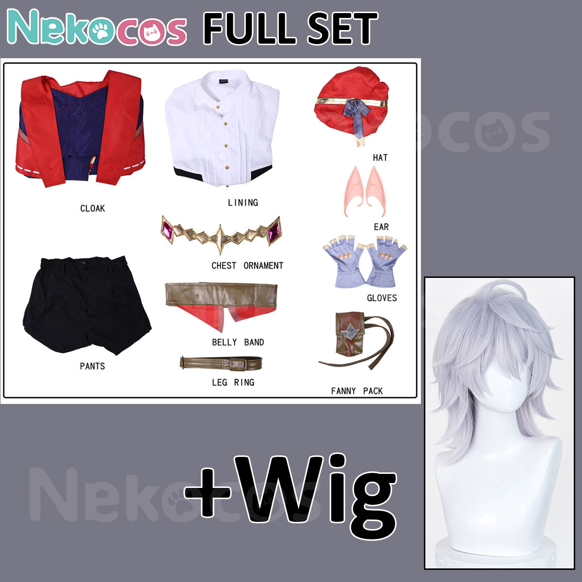 Roco Kingdom Enzo Cosplay Costume - Available Now at NekocosCostume,Game,Roco Kingdom
