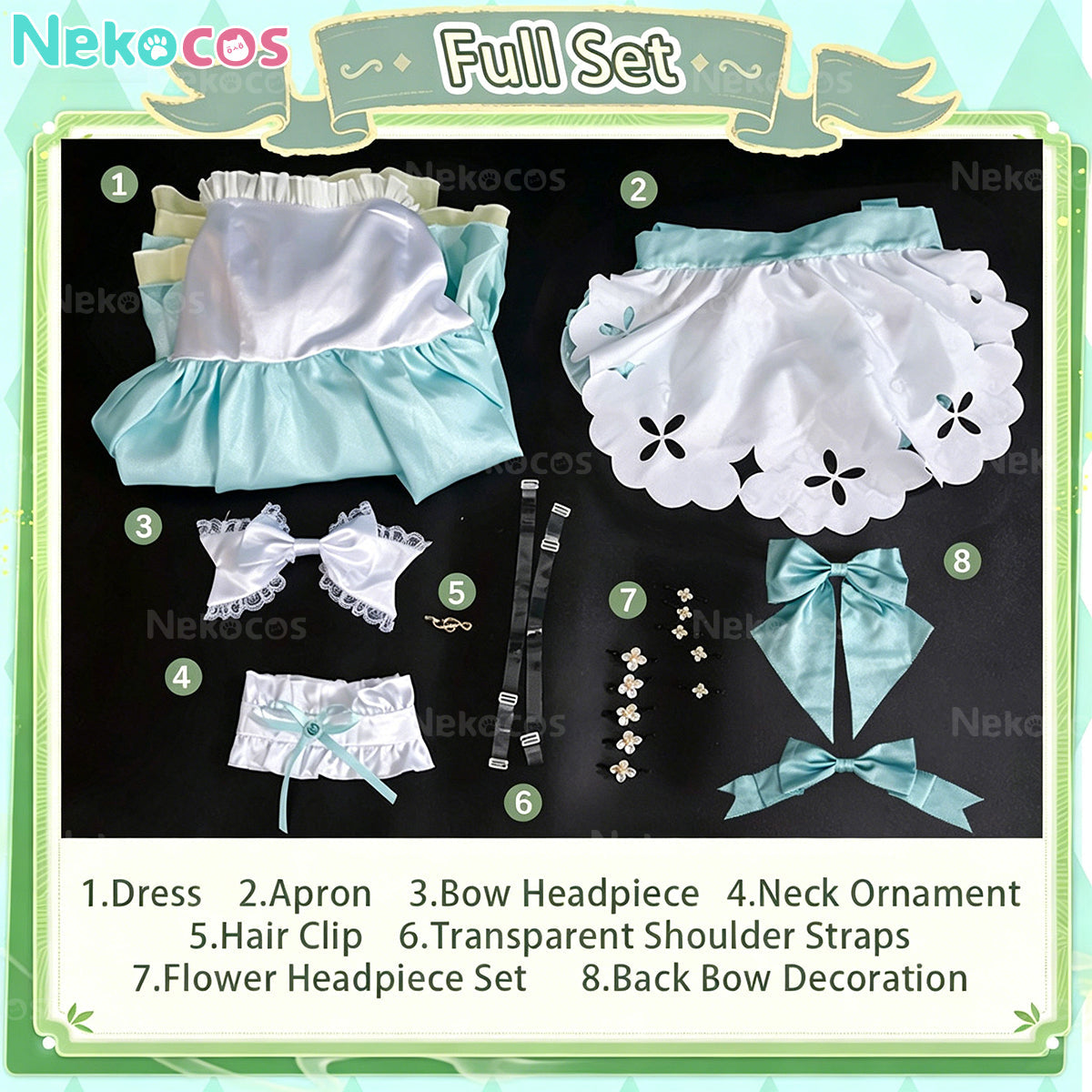 【Nekocos】Vocaloid Hatsune Miku 16th Anniversary Cosplay Costume | In Stock