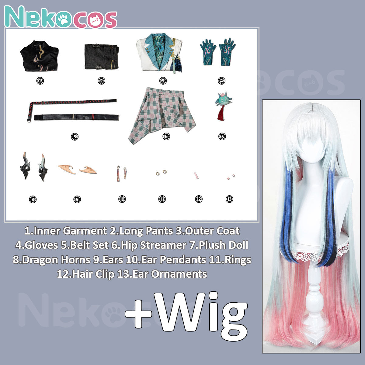 Arknights Yi Cosplay Costume - Custom Tailored Outfit by NekocosArknights,Costume,Game