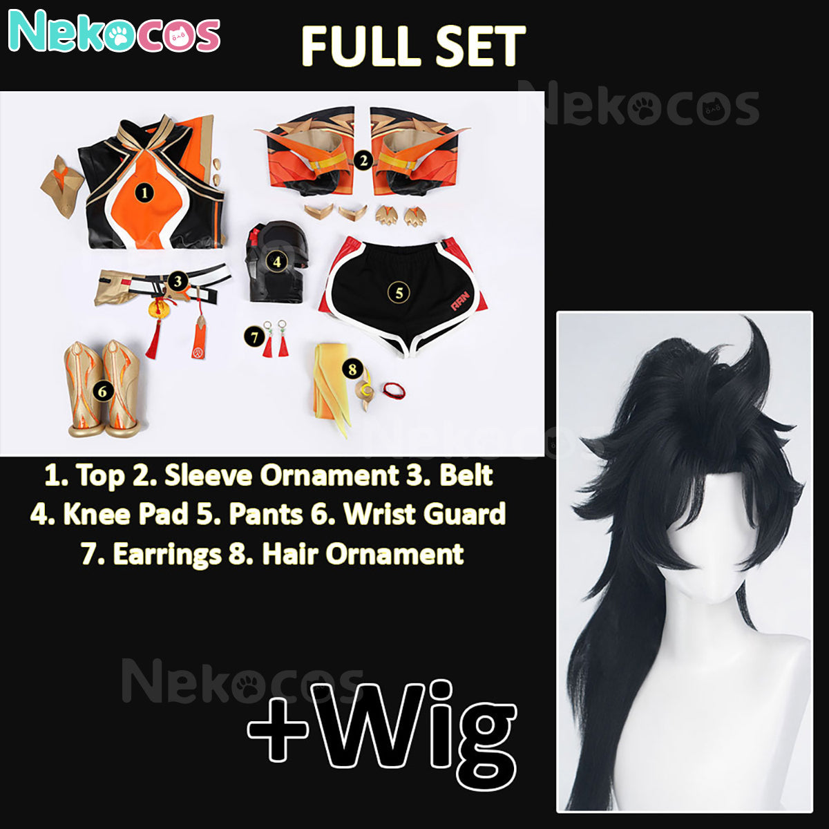 【Nekocos】Game Overwatch Cosplay Anran Cosplay Costume | Custom-Tailor