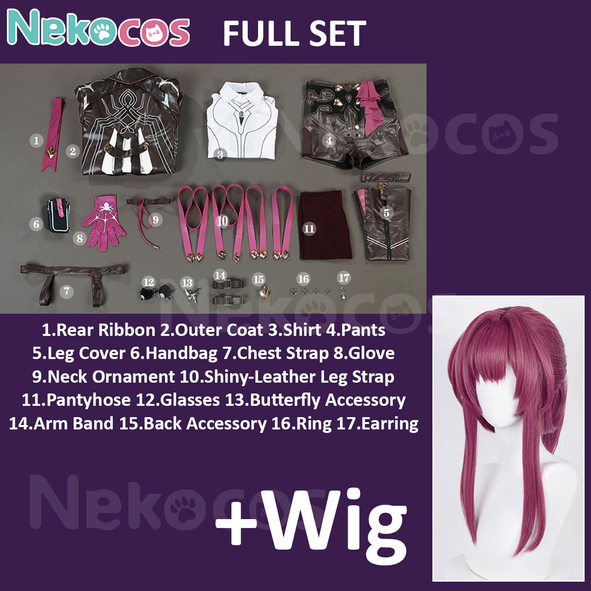 Honkai Star Rail Kafka Cosplay Costume - Premium EditionCostume,Game,Honkai: Star Rail