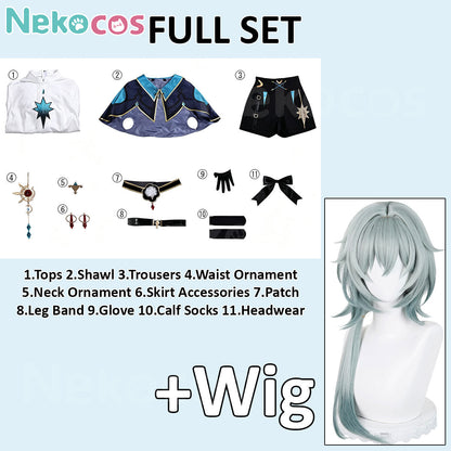 Full set of 【Nekocos】Game Honkai: Star Rail cosplay Anaxa cosplay costume with wig accessories included.