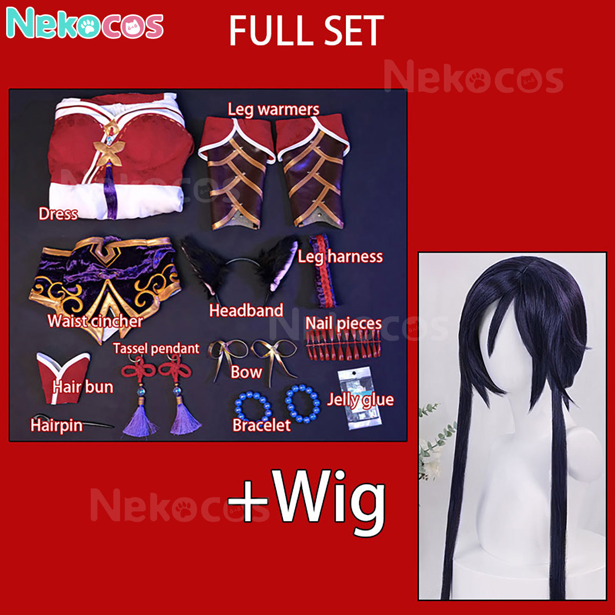 【Nekocos】Game League of Legends Cosplay Ahri The Nine Tailed Fox Cosplay Costume | Custom-Tailor