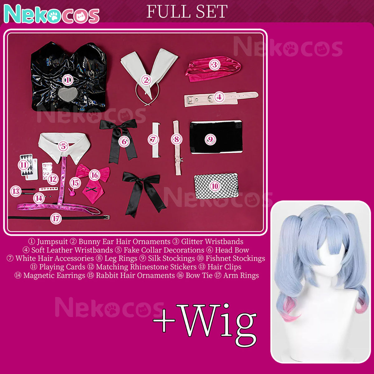 【Nekocos】Rabbit Hole Cosplay Virtual Cosplay Halloween Costumes | In Stock