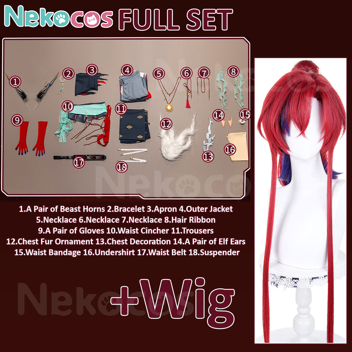 【Nekocos】Game Arknights Cosplay Yu In the Play Cosplay Costume Premium Edition | Custom-Tailor