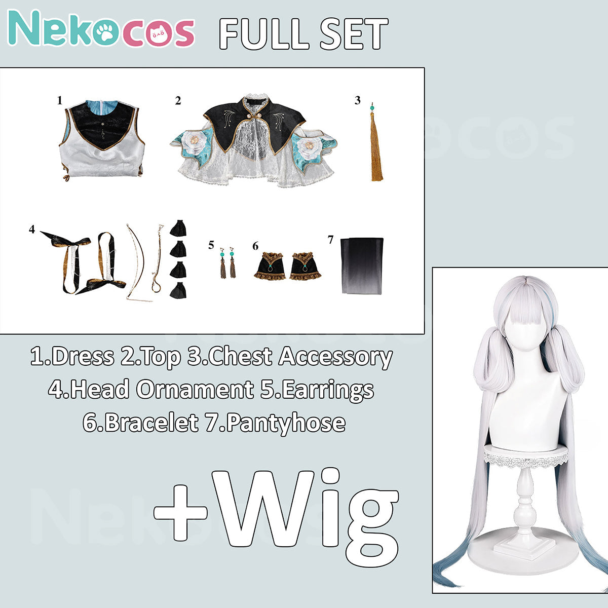 Wuthering Waves Jinhsi Cosplay Costume | Custom-Tailor by NekocosCostume,Game,Wuthering Waves