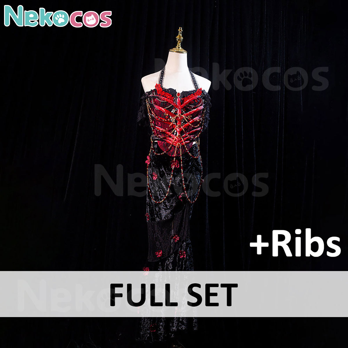 Skeleton Witch Halloween Cosplay Costume | Gothic Sorceress OutfitCostume,Halloween Costume