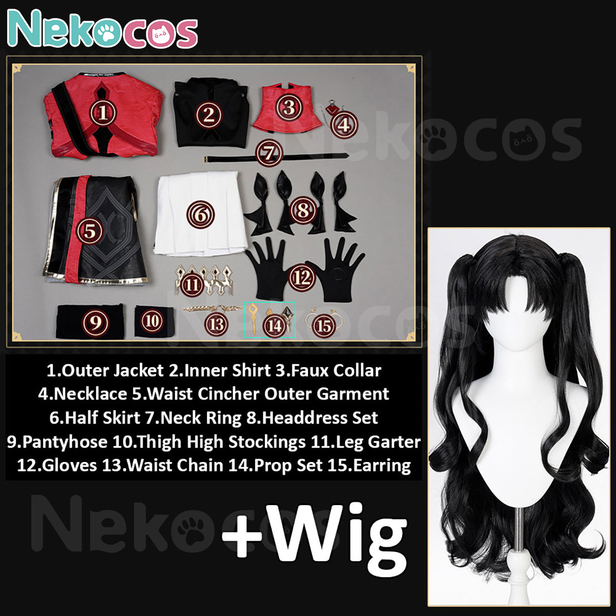 Rin Tohsaka Honkai Star Rail Cosplay Costume - Premium EditionCostume,Game,Honkai: Star Rail