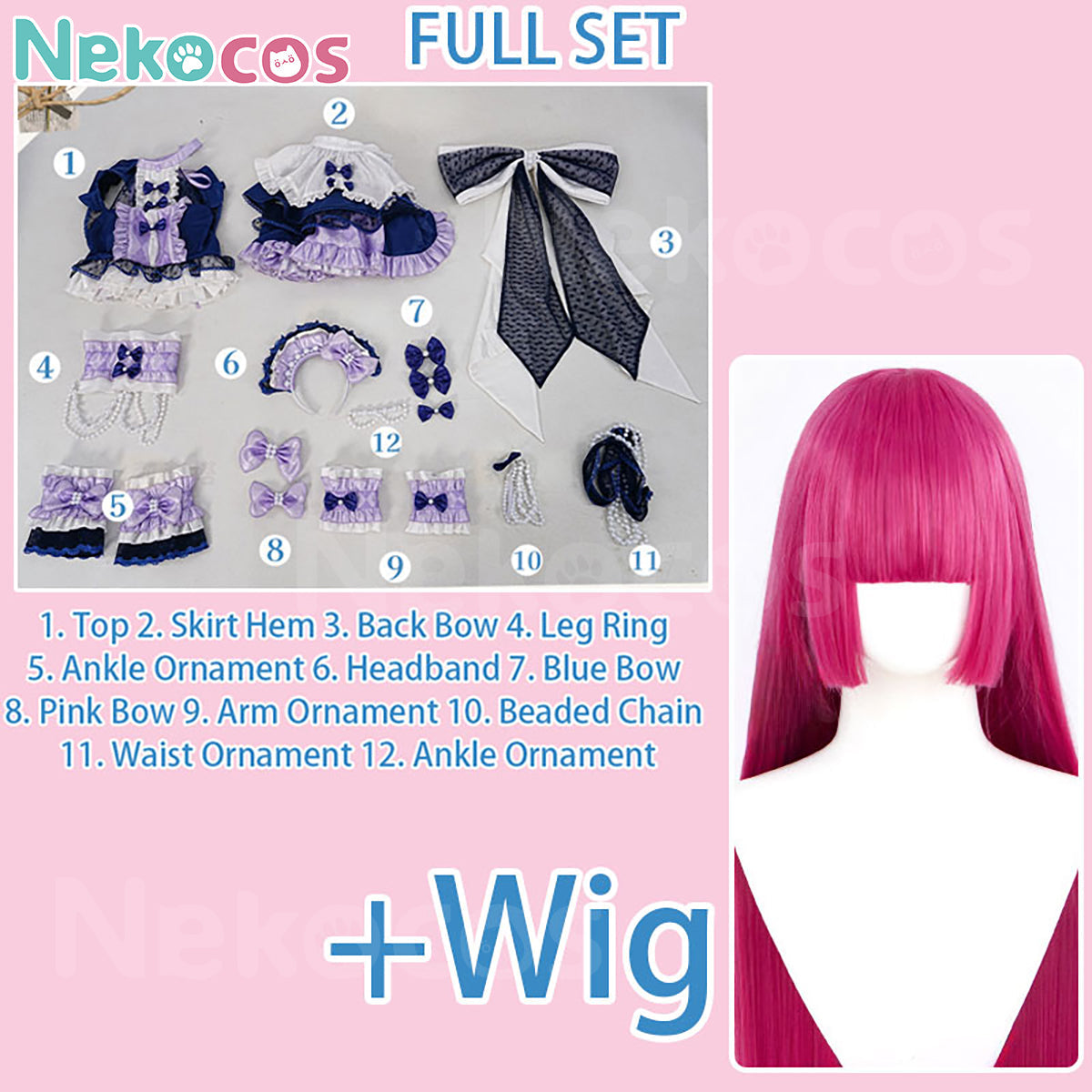 【Nekocos】Game Cosplay Sophy Hojo&Mirei Minami Cosplay Costume | In Stock