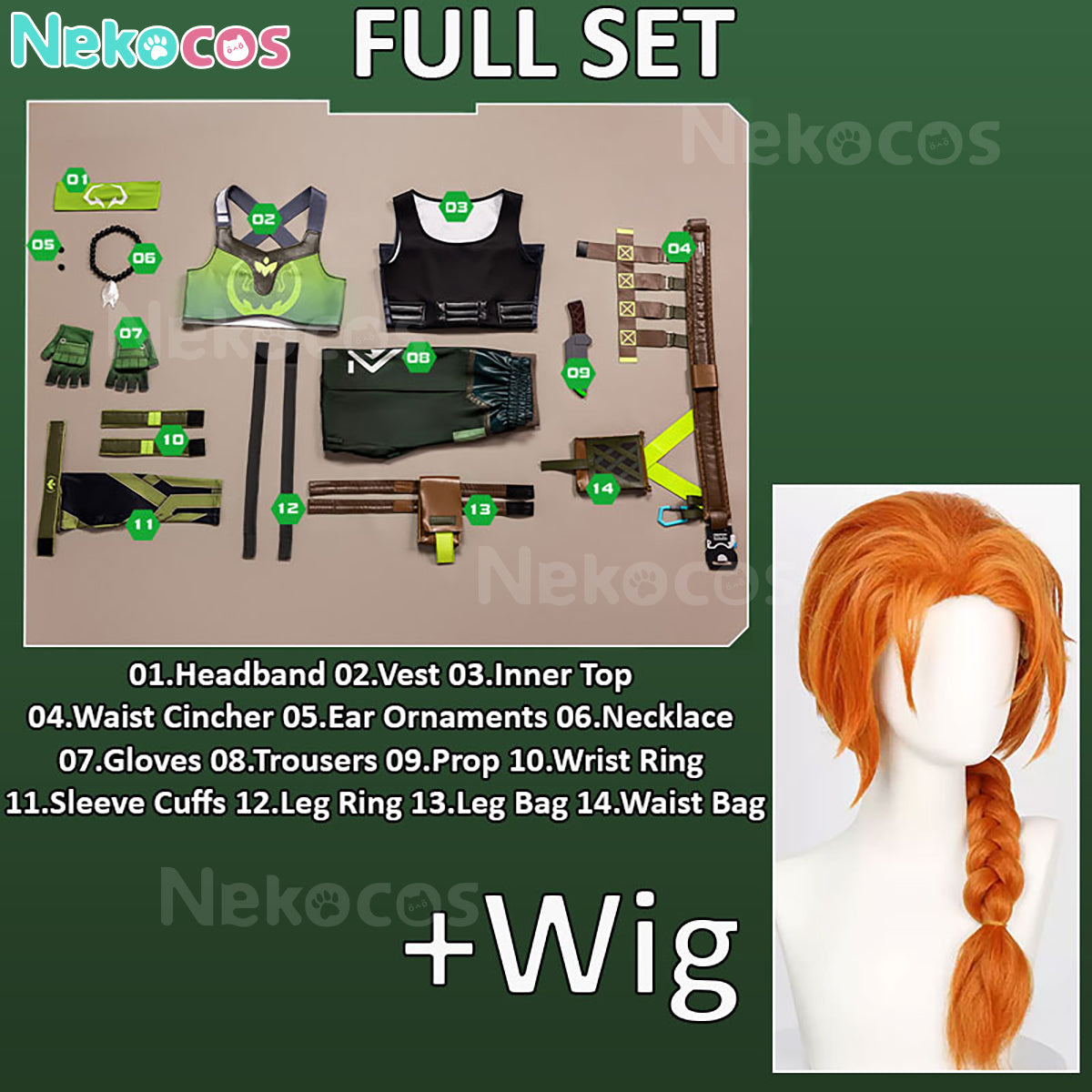 【Nekocos】Game Valorant Cosplay Skye Cosplay Costume | In Stock