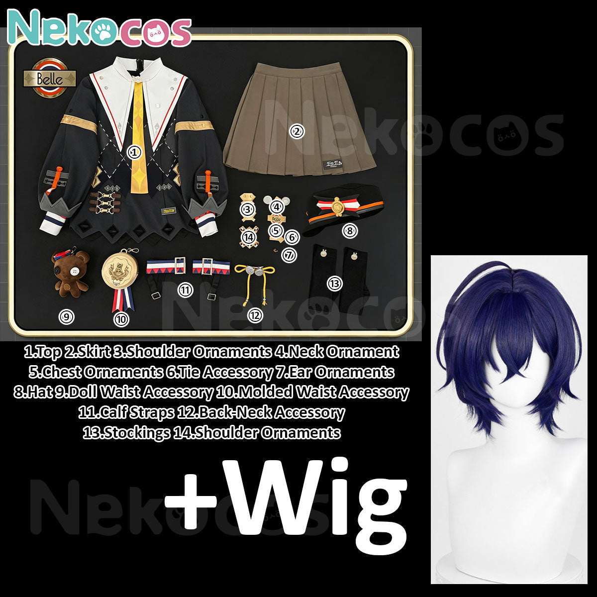 Zenless Zone Zero Cosplay Costume - Belle Brilliance Tailored FitCostume,Game,Zenless Zone Zero