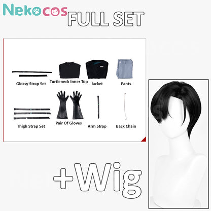 【Nekocos】Anime Cosplay Ivan Cosplay Costume | Custom-Tailor Full Set + Wig including jacket, pants, gloves, and accessories.