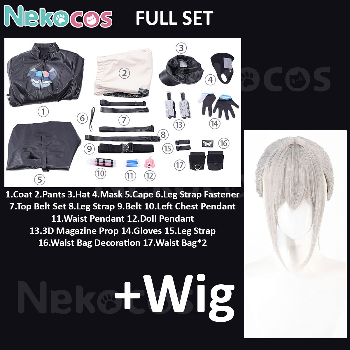 Delta Force Arknights Cosplay Costume - Nekocos In StockCostume,Delta Force,Game