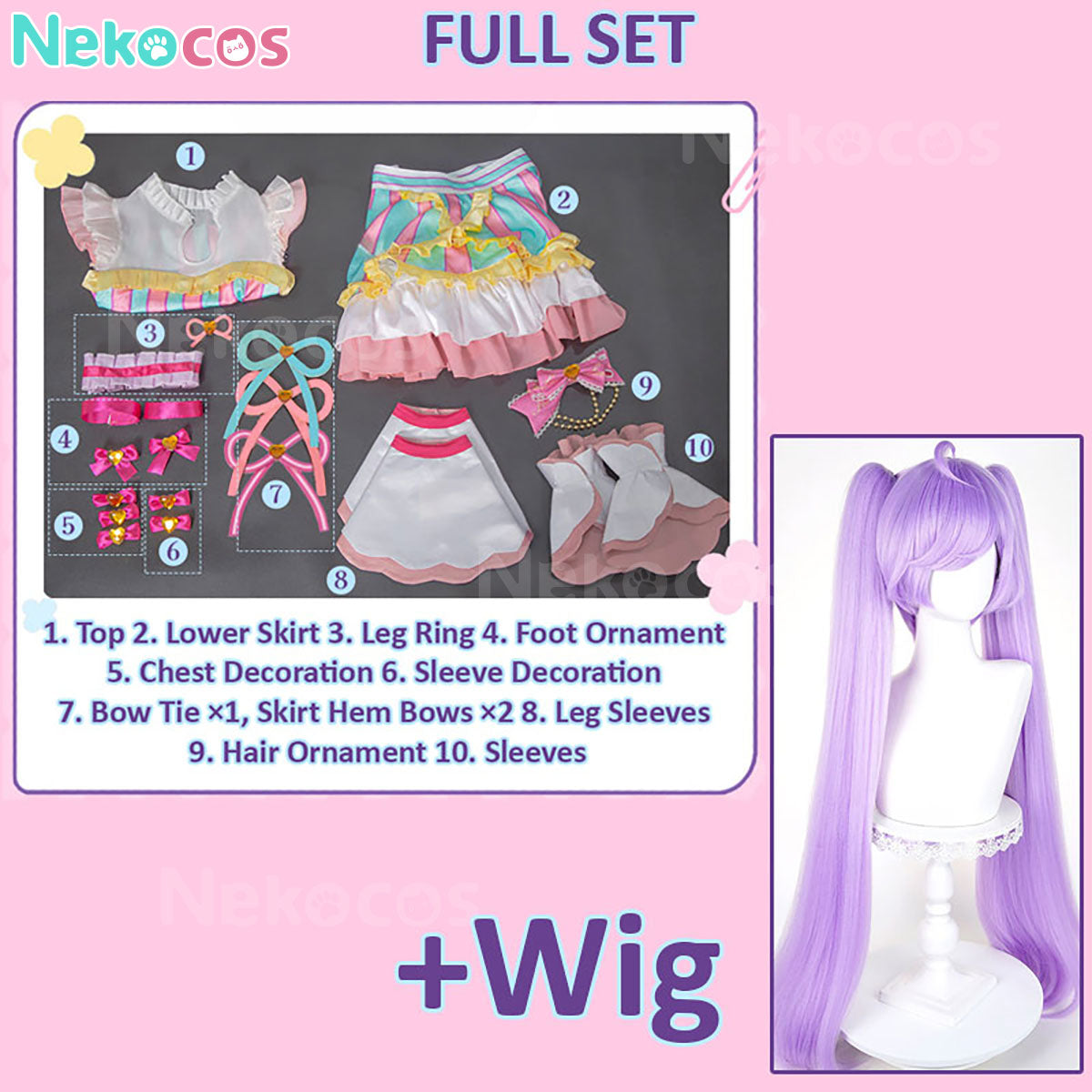 【Nekocos】Game Cosplay Laala Manaka Cosplay Costume | Custom-Tailor