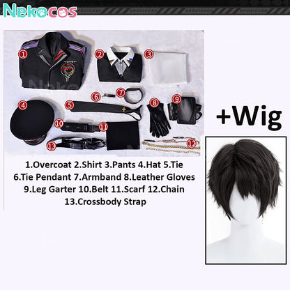 【Nekocos】Game Love and Deepspace Cosplay Caleb Farspace Colonel Cosplay Costume Premium Edition | In Stock