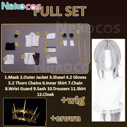 【Nekocos】Game Arknights Ambience Synesthesia Cosplay Ulpianus Evangelist Cosplay Costume Premium Edition | Custom-Tailor