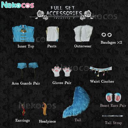 【Nekocos】Game Identity Ⅴ Cosplay Mercenary TIANLU Cosplay Costume Premium Edition | Custom-Tailor