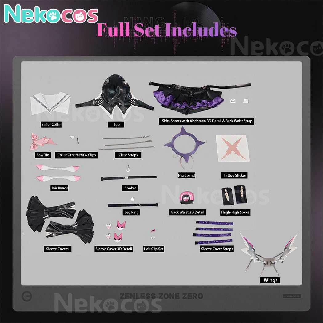【Nekocos】Game Zenless Zone Zero Cosplay Nangong Yu Cosplay Costume Premium Edition | Custom-Tailor