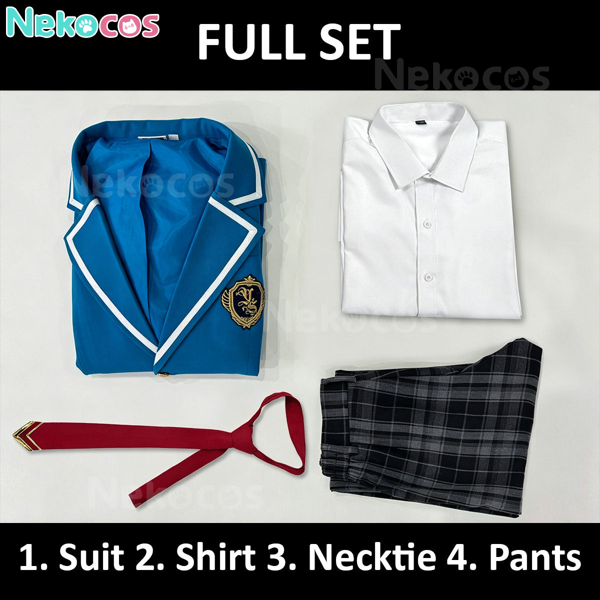 【Nekocos】Game Ensemble Stars Cosplay Yumenosaki Academy School Uniform Cosplay Costume | In Stock