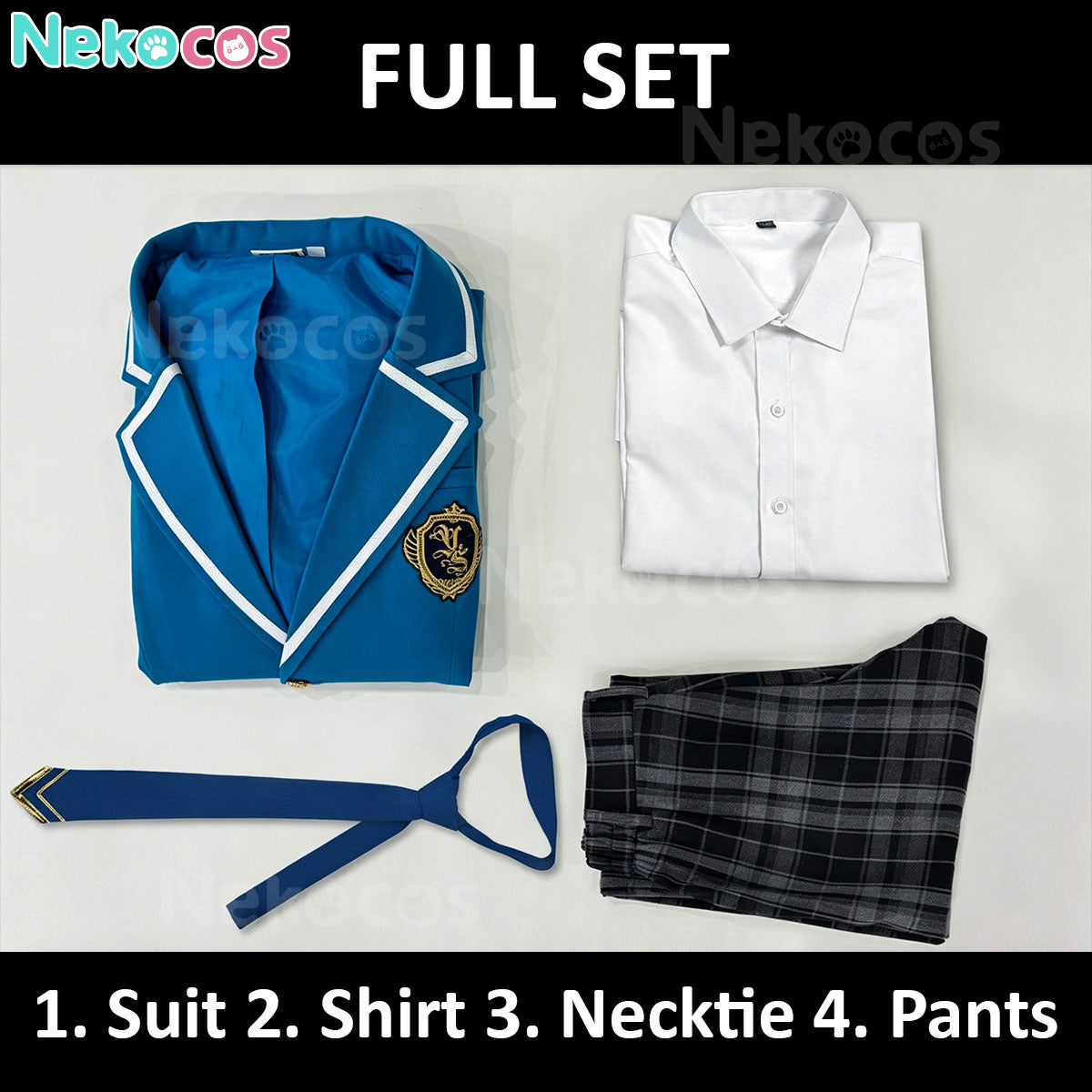 【Nekocos】Game Ensemble Stars Cosplay Yumenosaki Academy School Uniform Cosplay Costume | In Stock