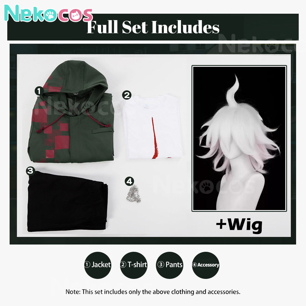 【Nekocos】Game Cosplay Nagito Komaeda Cosplay Costume | In Stock